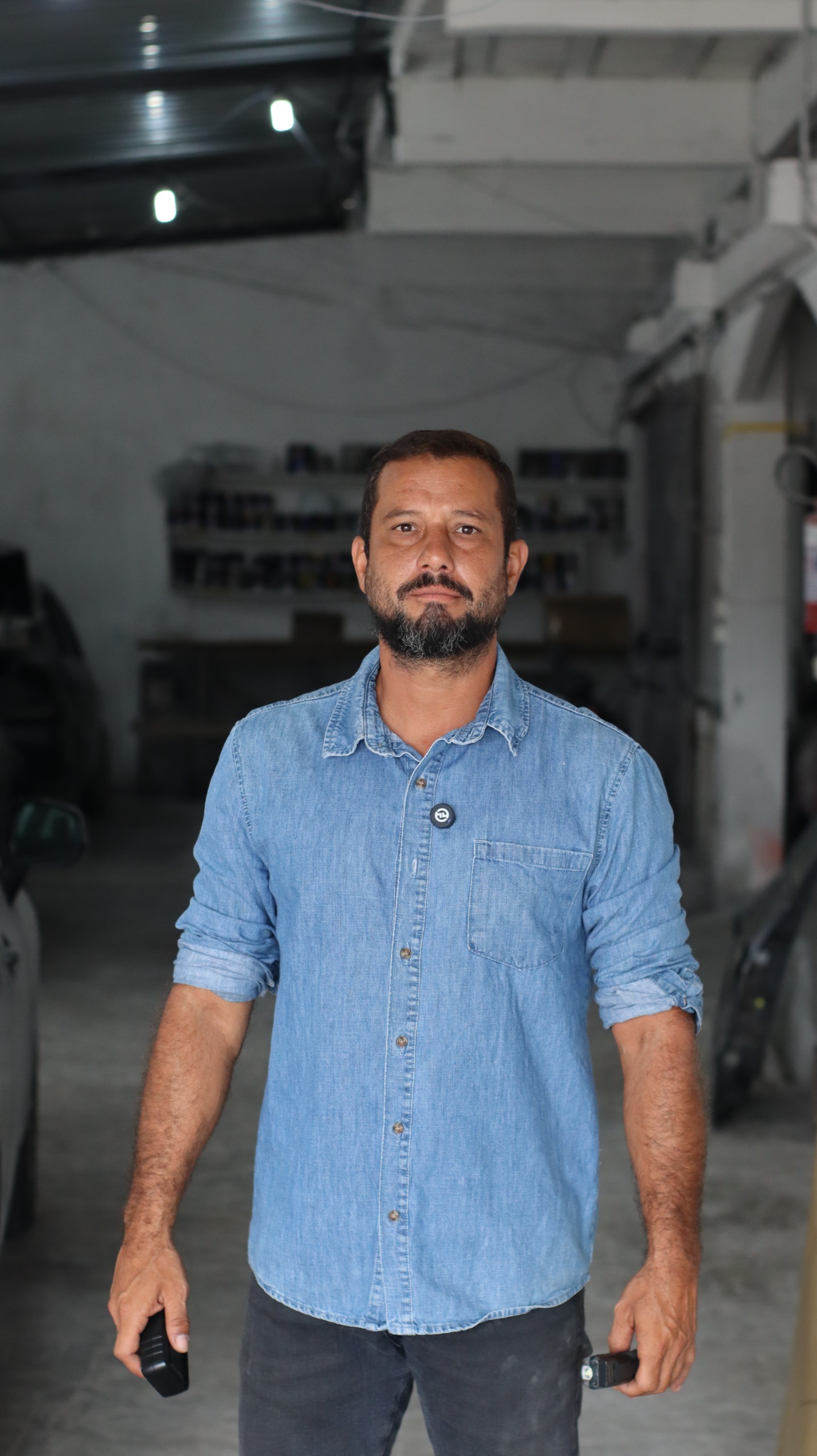 Instrutor em campo na formação Auto Perito
